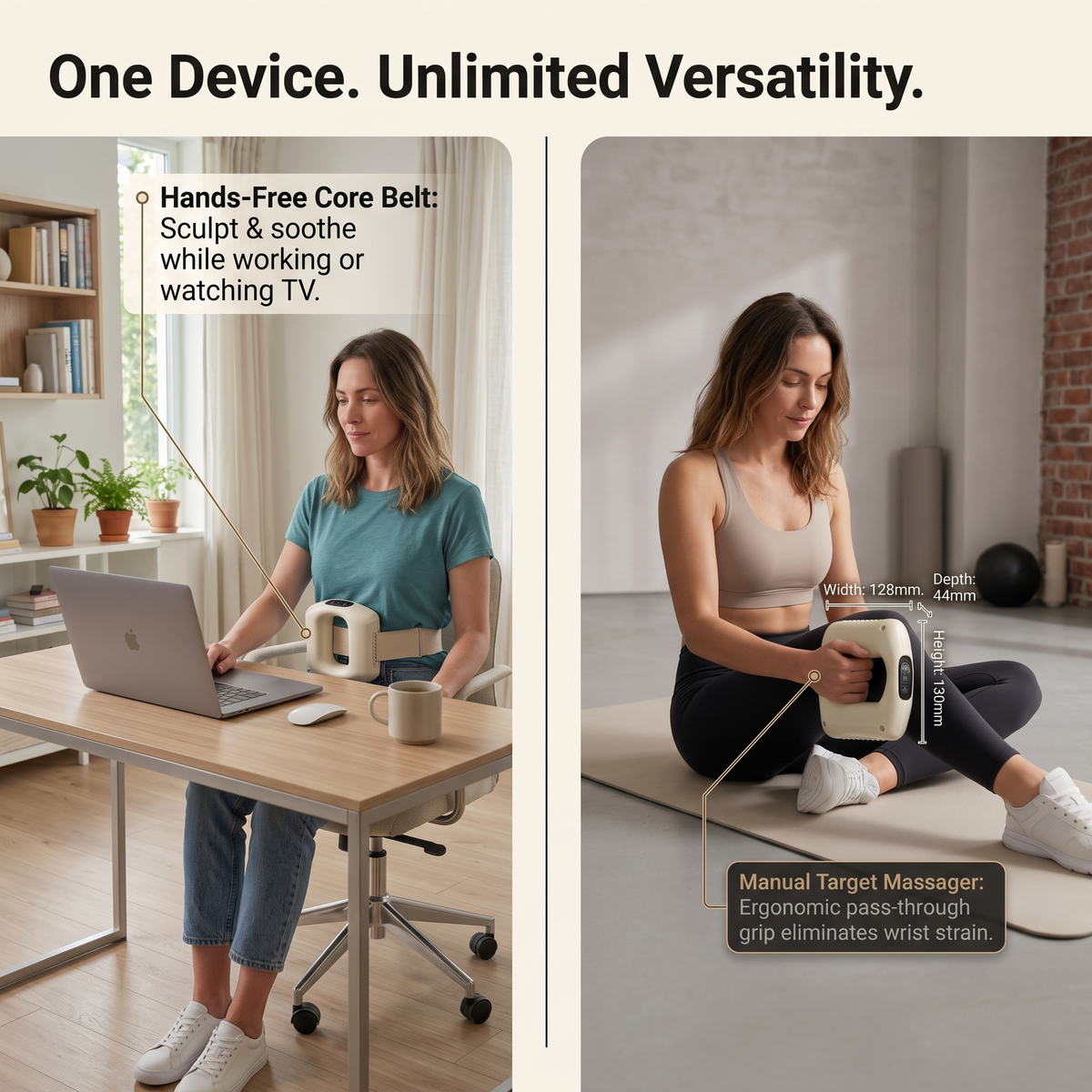 VeLaPulse Core - Electric Fascia Massage and  Muscle Recovery Ring