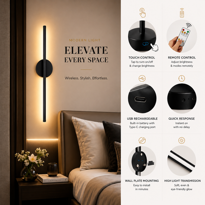 LuxeBeam Wireless Wall Lights