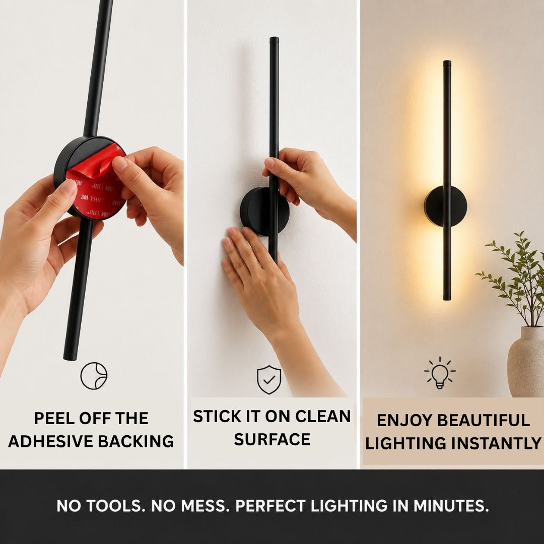 LuxeBeam Wireless Wall Lights