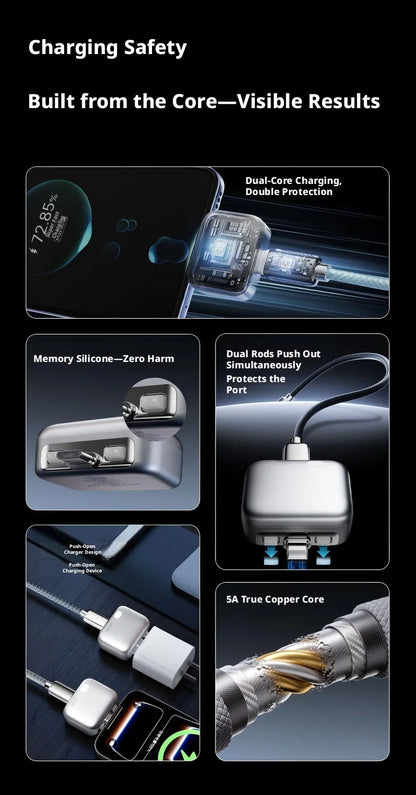 Smart Full Charge Auto Separator USB- C Battery Overcharge Protection