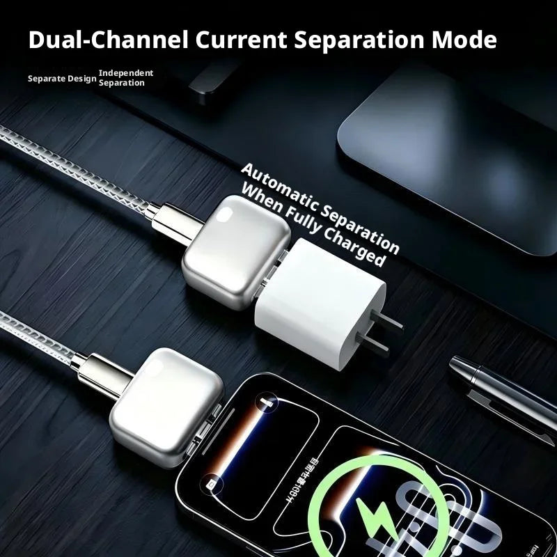 Smart Full Charge Auto Separator USB- C Battery Overcharge Protection