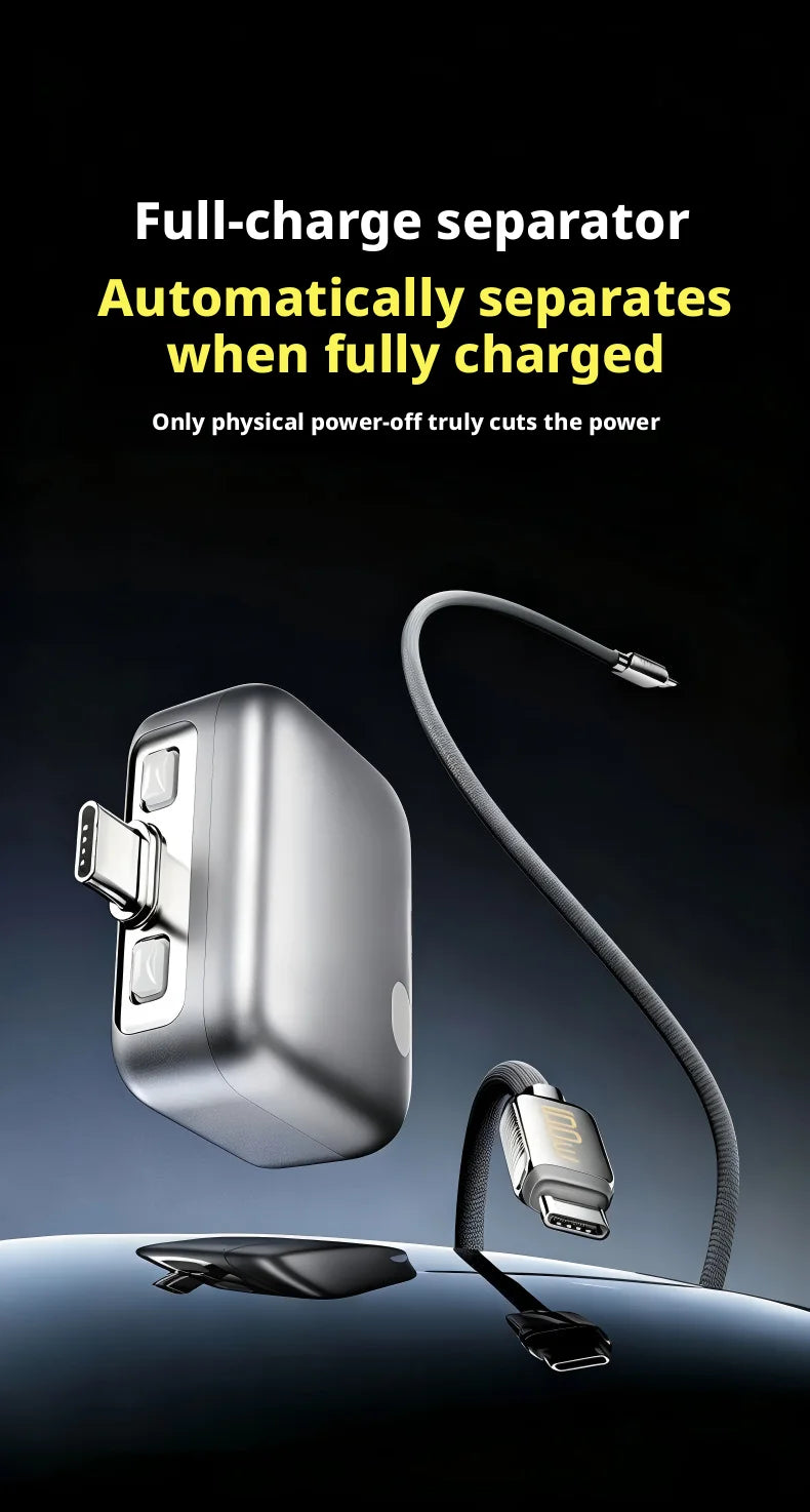 Smart Full Charge Auto Separator USB- C Battery Overcharge Protection